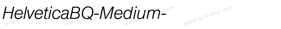 HelveticaBQ-Medium字体转换