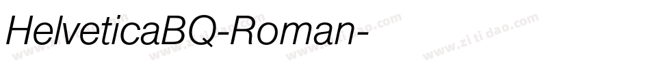 HelveticaBQ-Roman字体转换