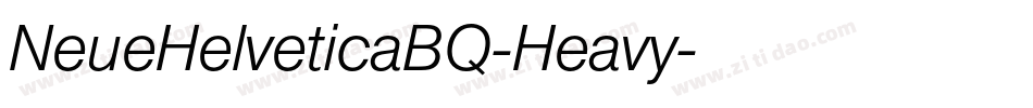 NeueHelveticaBQ-Heavy字体转换