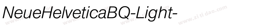 NeueHelveticaBQ-Light字体转换