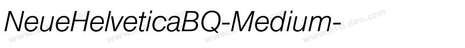 NeueHelveticaBQ-Medium字体转换