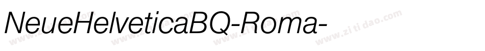 NeueHelveticaBQ-Roma字体转换