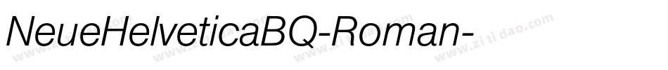 NeueHelveticaBQ-Roman字体转换