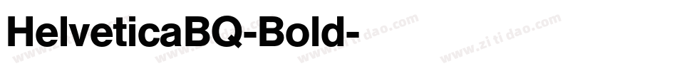 HelveticaBQ-Bold字体转换