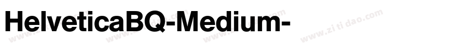 HelveticaBQ-Medium字体转换