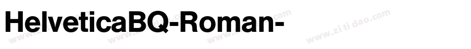 HelveticaBQ-Roman字体转换