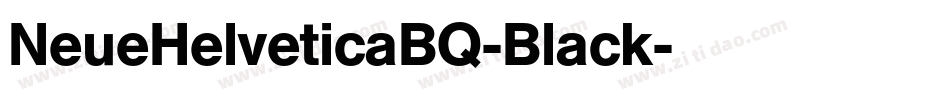 NeueHelveticaBQ-Black字体转换