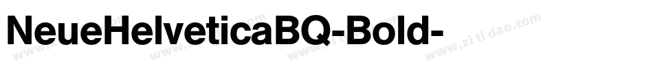NeueHelveticaBQ-Bold字体转换