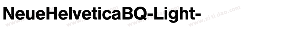 NeueHelveticaBQ-Light字体转换