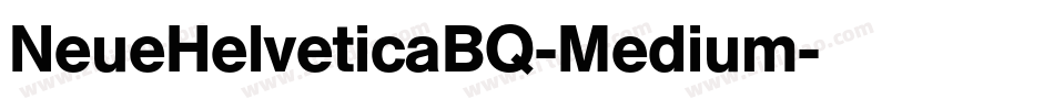 NeueHelveticaBQ-Medium字体转换