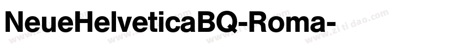 NeueHelveticaBQ-Roma字体转换