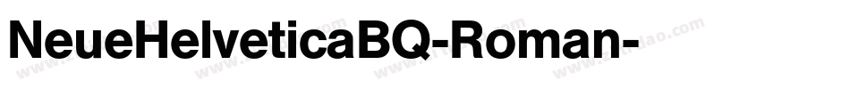 NeueHelveticaBQ-Roman字体转换