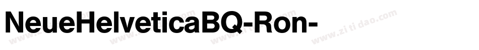 NeueHelveticaBQ-Ron字体转换