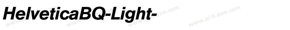 HelveticaBQ-Light字体转换