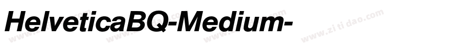 HelveticaBQ-Medium字体转换