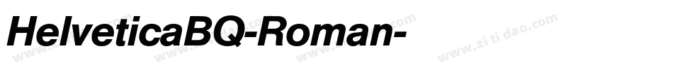 HelveticaBQ-Roman字体转换