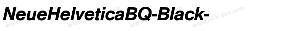NeueHelveticaBQ-Black字体转换