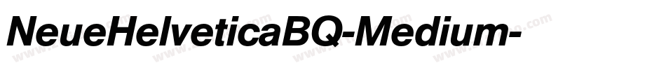 NeueHelveticaBQ-Medium字体转换