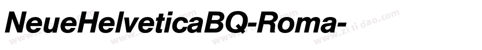NeueHelveticaBQ-Roma字体转换