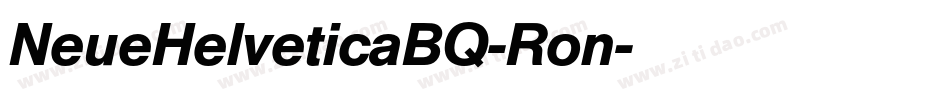 NeueHelveticaBQ-Ron字体转换