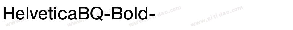 HelveticaBQ-Bold字体转换
