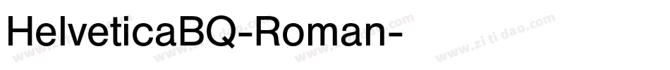 HelveticaBQ-Roman字体转换