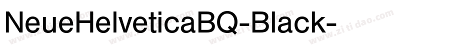 NeueHelveticaBQ-Black字体转换