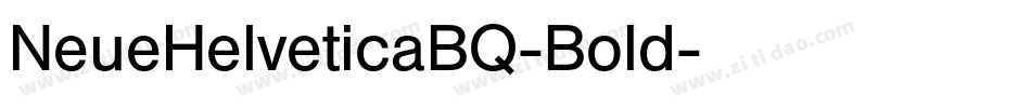 NeueHelveticaBQ-Bold字体转换
