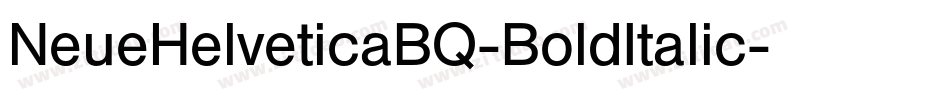 NeueHelveticaBQ-BoldItalic字体转换