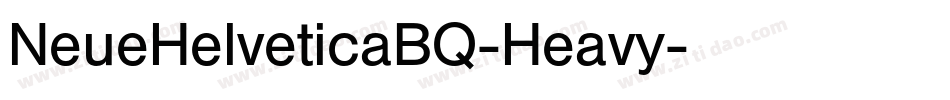 NeueHelveticaBQ-Heavy字体转换