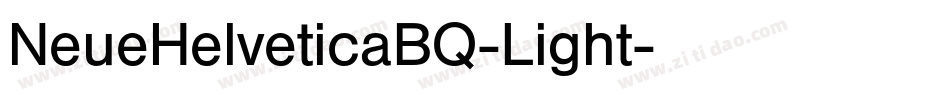 NeueHelveticaBQ-Light字体转换