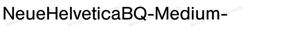NeueHelveticaBQ-Medium字体转换