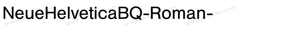 NeueHelveticaBQ-Roman字体转换