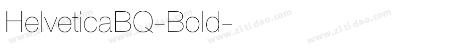 HelveticaBQ-Bold字体转换