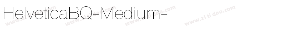 HelveticaBQ-Medium字体转换