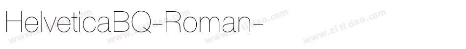 HelveticaBQ-Roman字体转换