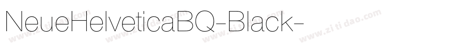 NeueHelveticaBQ-Black字体转换