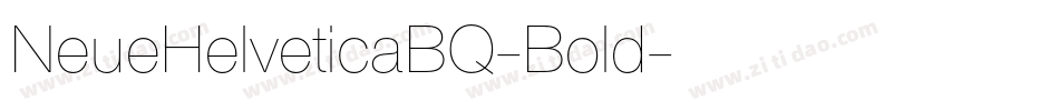 NeueHelveticaBQ-Bold字体转换