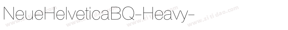 NeueHelveticaBQ-Heavy字体转换