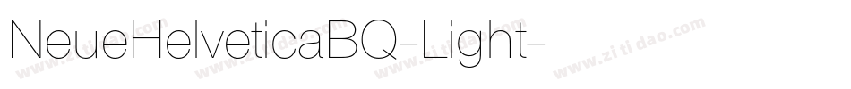 NeueHelveticaBQ-Light字体转换