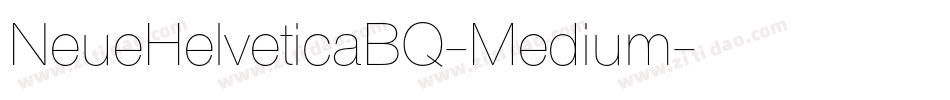 NeueHelveticaBQ-Medium字体转换