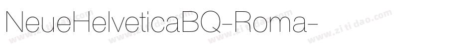 NeueHelveticaBQ-Roma字体转换