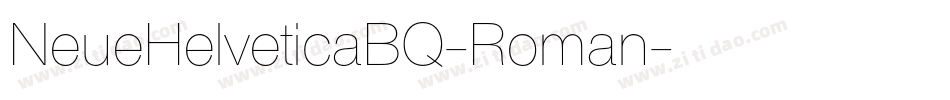 NeueHelveticaBQ-Roman字体转换