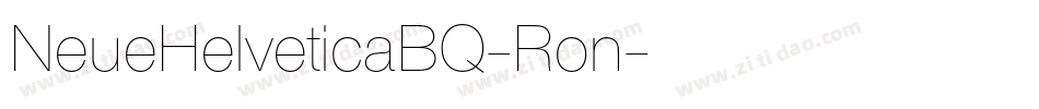 NeueHelveticaBQ-Ron字体转换