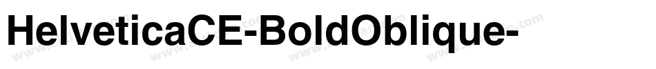 HelveticaCE-BoldOblique字体转换