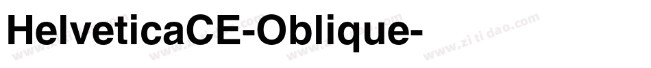 HelveticaCE-Oblique字体转换