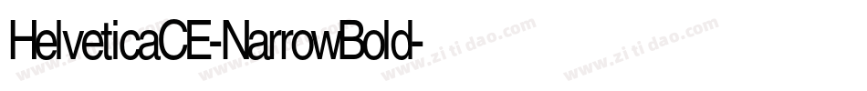 HelveticaCE-NarrowBold字体转换