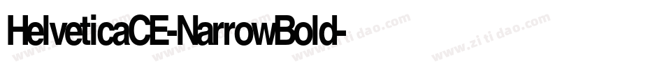 HelveticaCE-NarrowBold字体转换