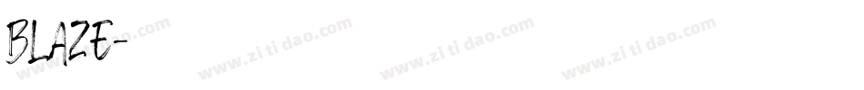 Blaze字体转换