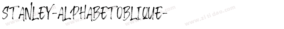 Stanley-AlphabetOblique字体转换
